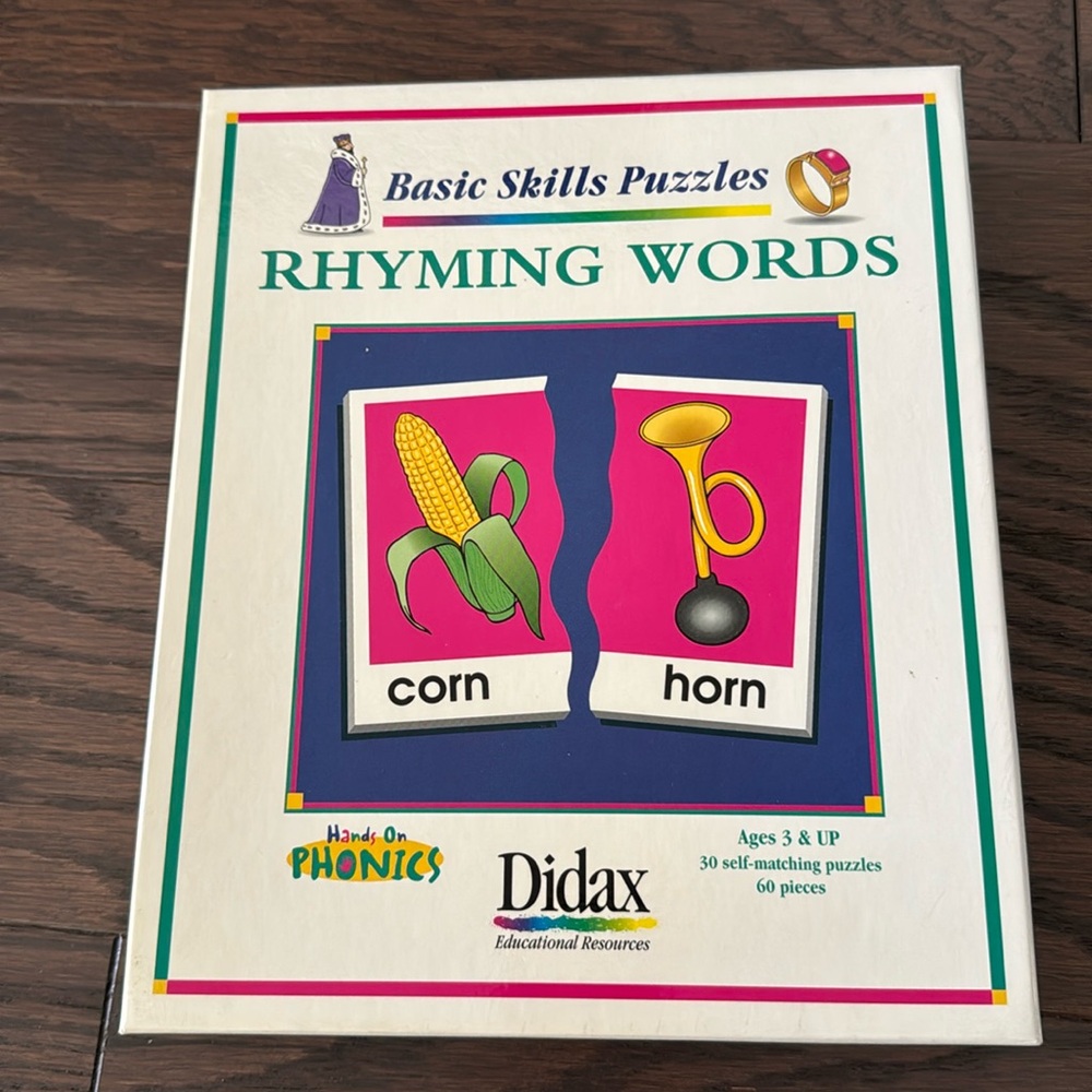 Rhyming Words Didax Educational Resource